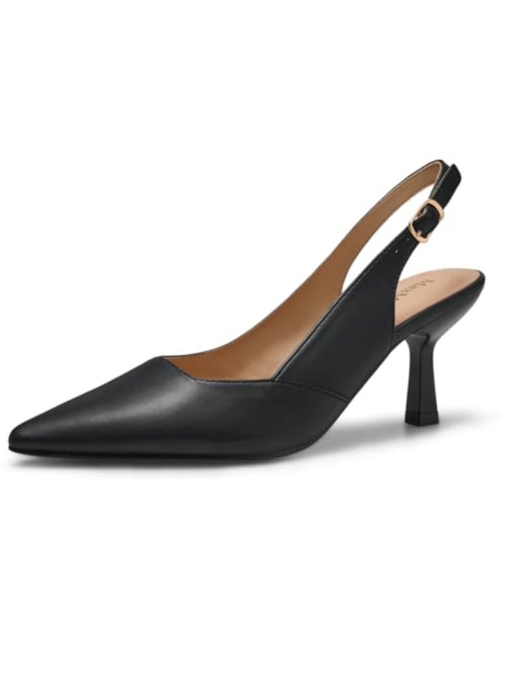Elegant Slingback Kitten Heels Pointed Toe Pumps Wedding Shoes